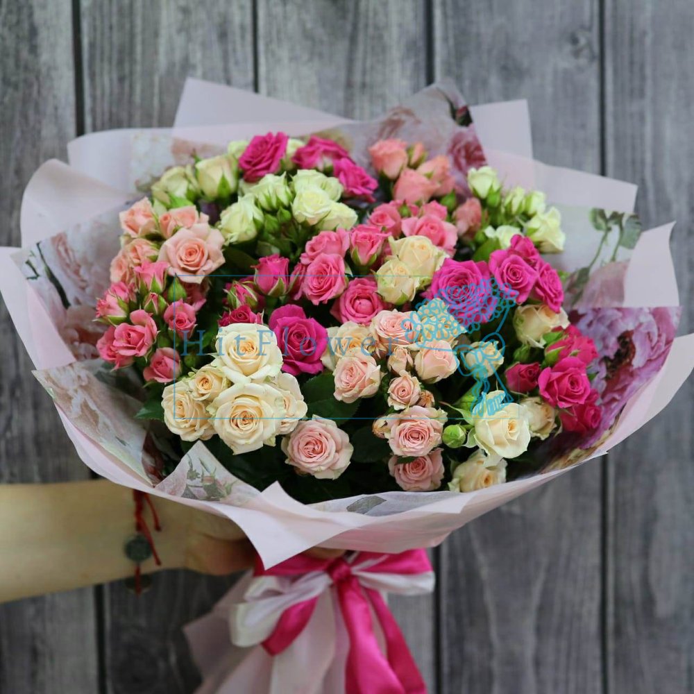 Букет Кустовые розы Букет роз Кустовые розы